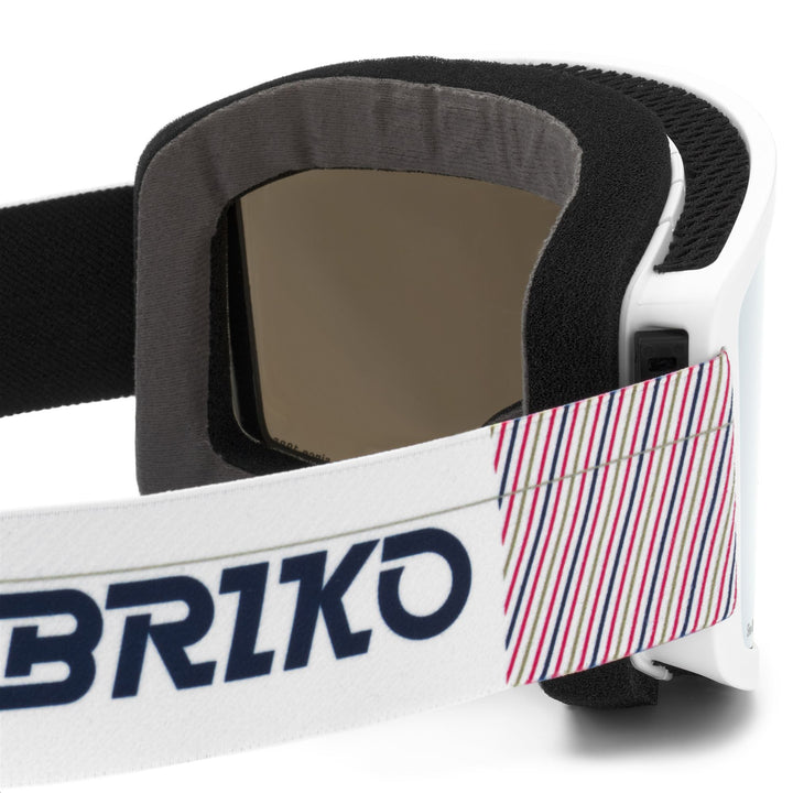 Masque de ski unisexe bleu et blanc pour jeunes athlètes 4