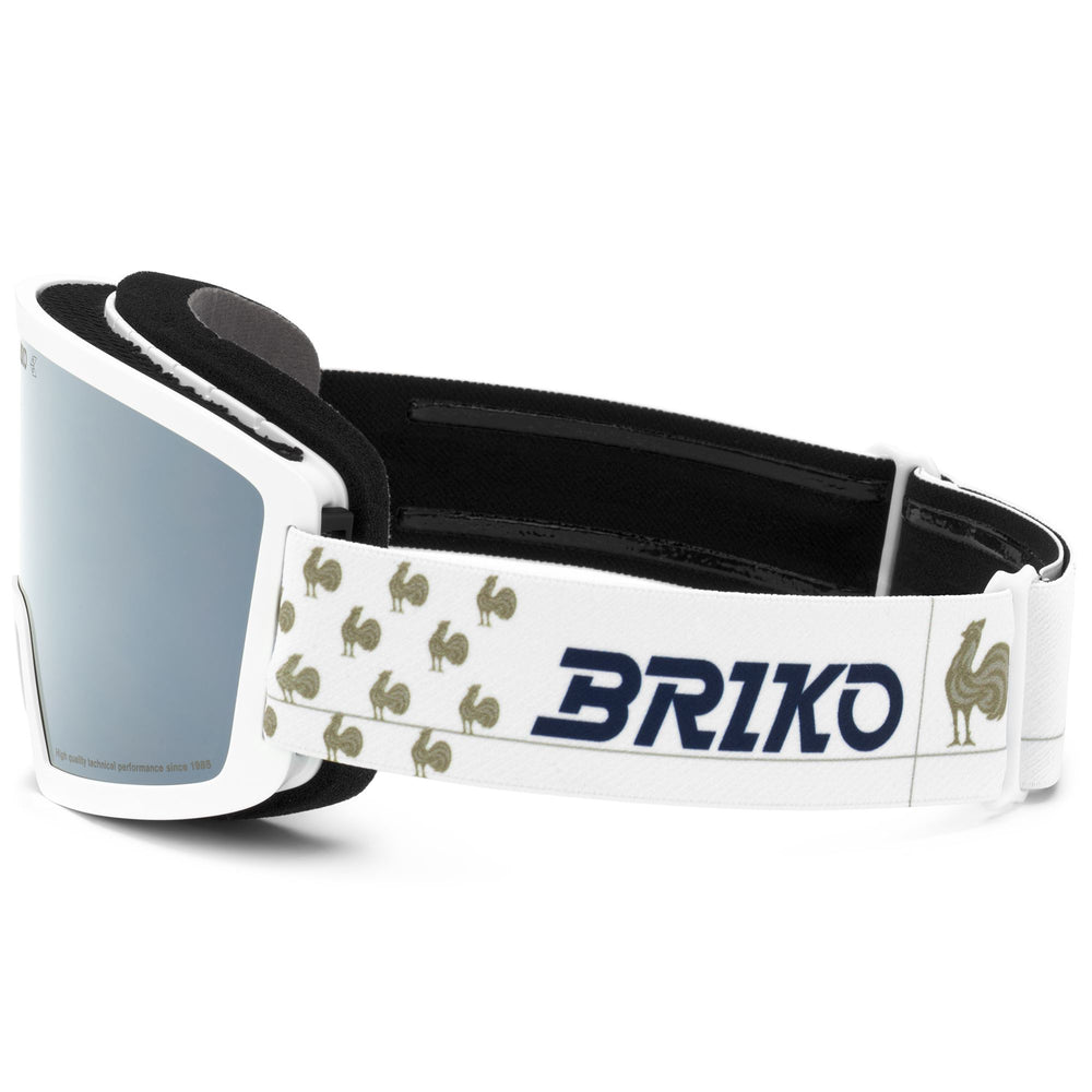 Unisex Blue and White Ski Goggles for Young Athletes 02
