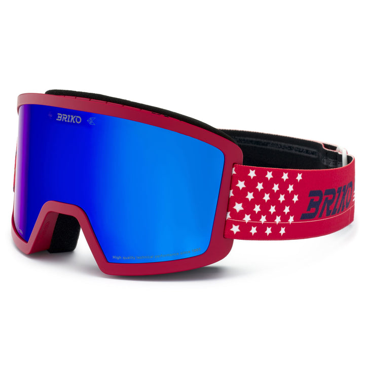 Lunettes de ski rouges unisexes avec traitement antibuée et protection UV pour jeunes athlètes 3