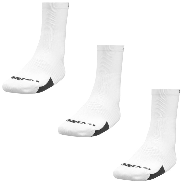 Chaussettes de cyclisme blanches unisexes avec soutien de compression 1