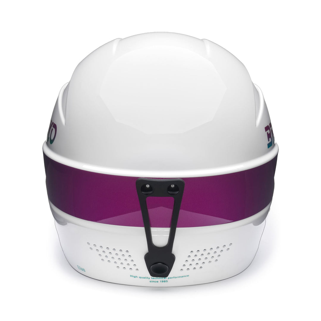 Unisex Violet and White Ski Helmet with Removable Padding main