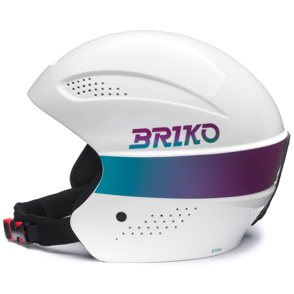 Casco da sci unisex viola e bianco con imbottitura rimovibile 02