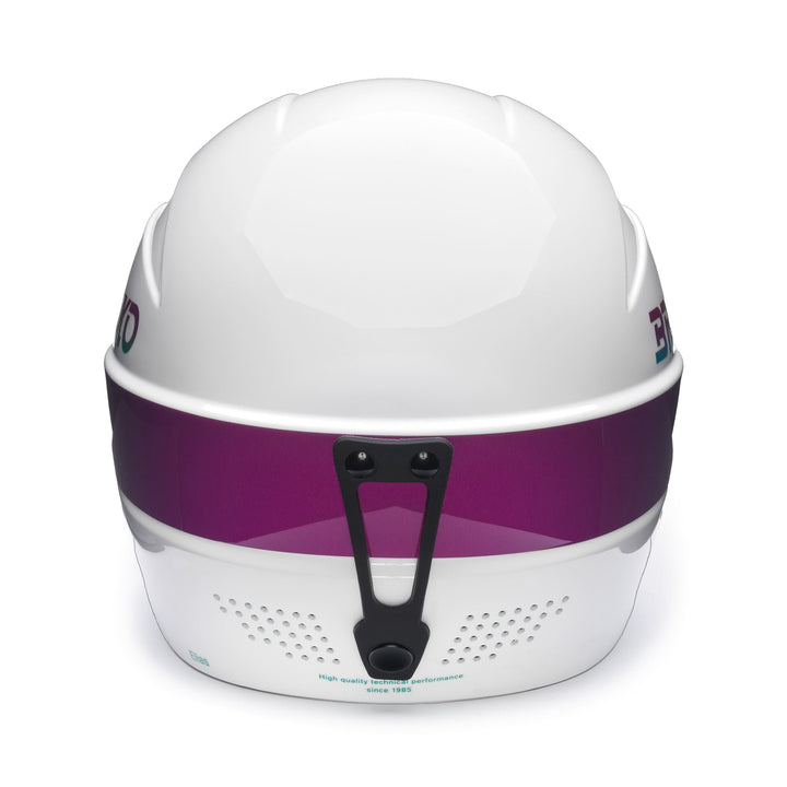 Unisex Violet and White Ski Helmet with Removable Padding 4