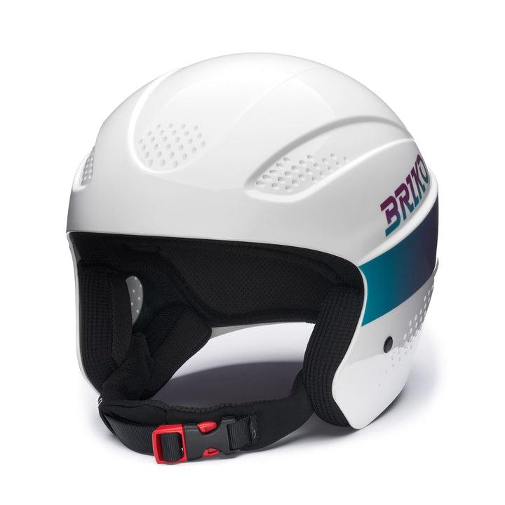 Casque de ski unisexe violet et blanc avec rembourrage amovible 1