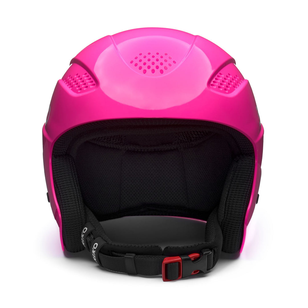 Unisex Red and Pink Ski Helmet for Kids with Removable Padding main