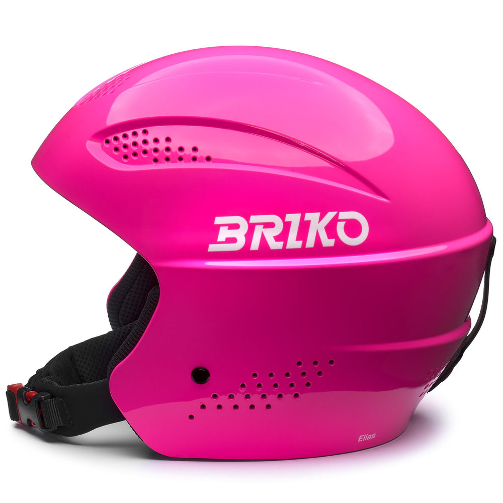 Casco da sci unisex rosso e rosa per bambini con imbottitura rimovibile 02