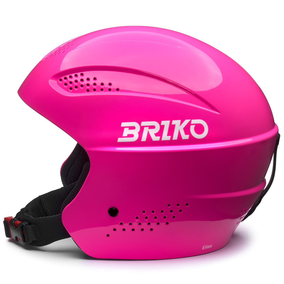 Casco da sci unisex rosso e rosa per bambini con imbottitura rimovibile main