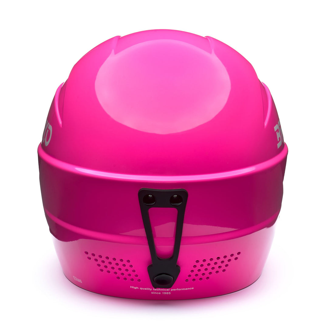 Casco da sci unisex rosso e rosa per bambini con imbottitura rimovibile main