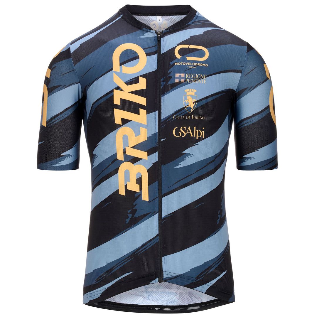 Unisex Black Cycling Jersey for Gran Fondo Events main