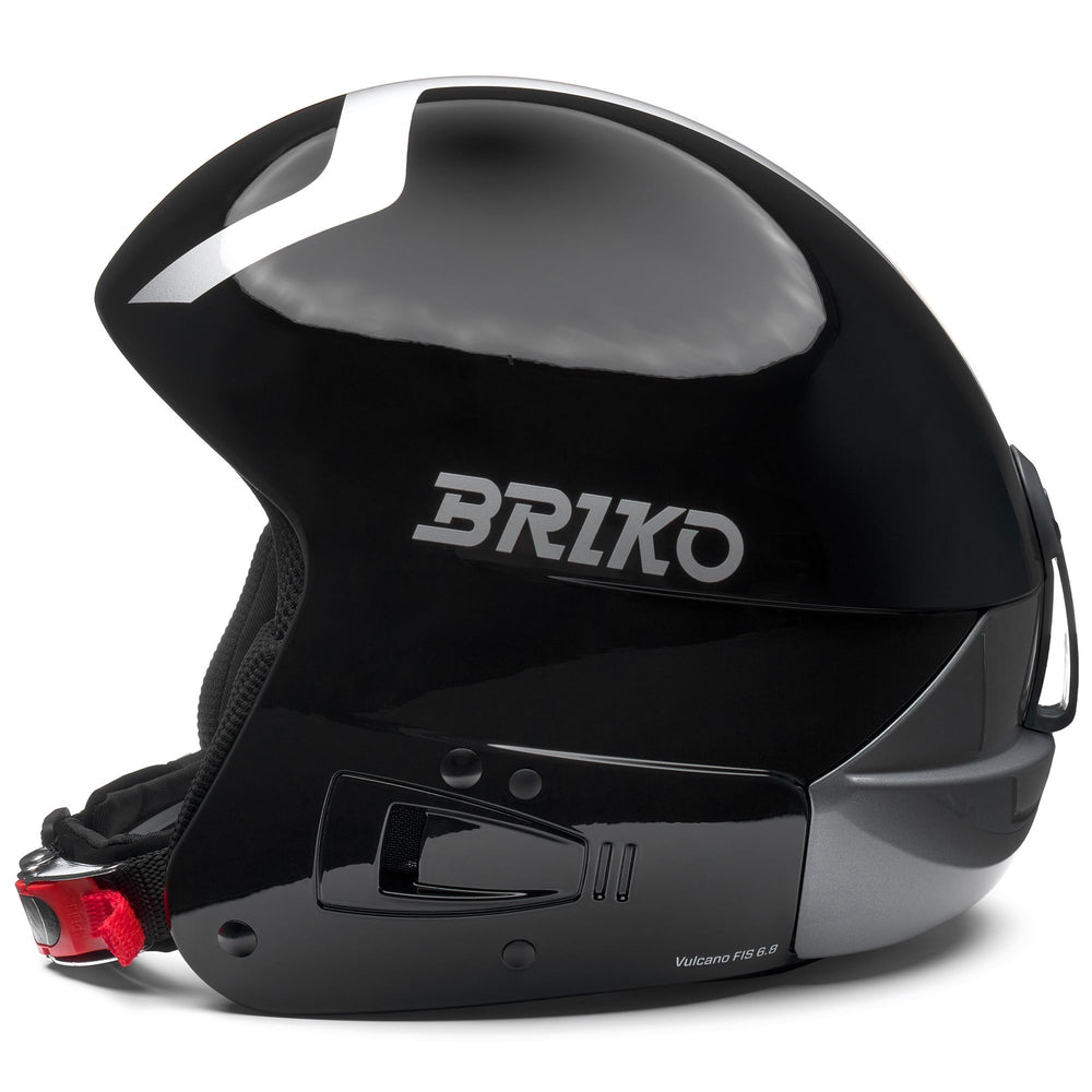 Casco da sci unisex nero con sistema di assorbimento degli urti 02
