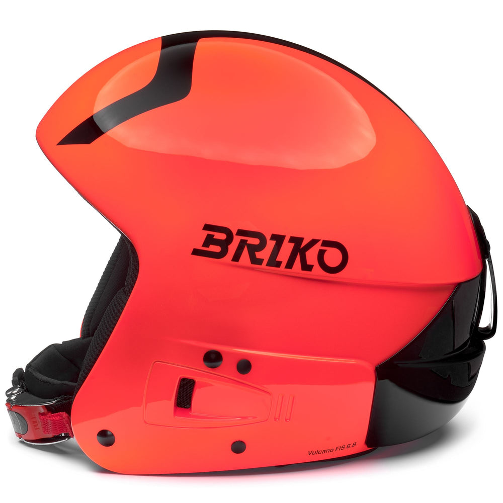 Casco da sci unisex arancione e nero con caratteristiche di sicurezza migliorate 02