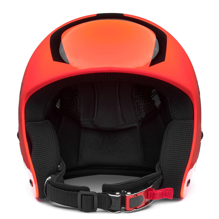 Casco da sci unisex arancione e nero con caratteristiche di sicurezza migliorate 3