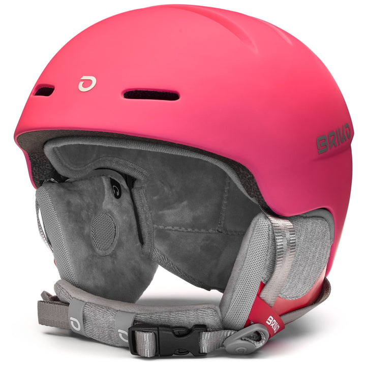 Red Women's Ski Helmet with In-Mold Technology and Removable Padding 1