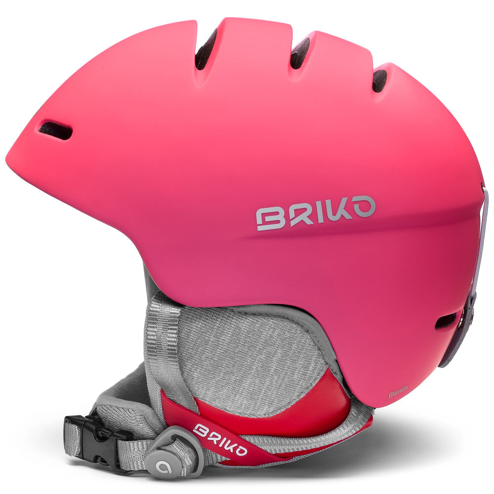 Red Women's Ski Helmet with In-Mold Technology and Removable Padding 02