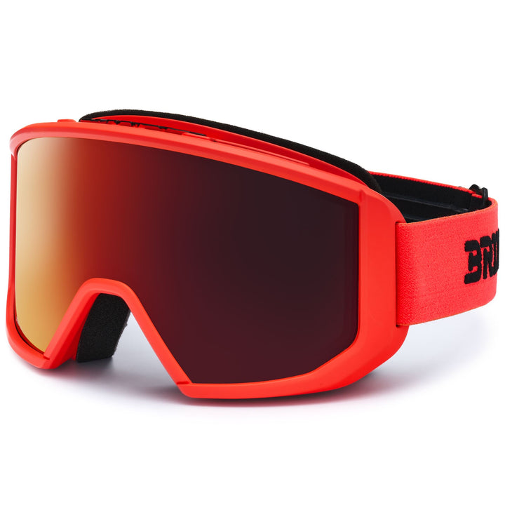 Unisex Orange Ski Goggles with Anti-Fog and UV Protection 3
