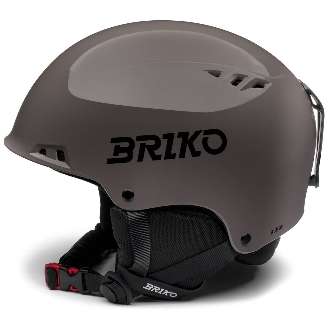 Casque de ski unisexe gris et noir avec coussinets d'oreille amovibles main