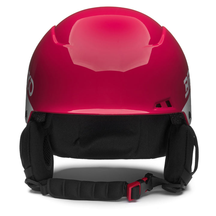 Casco da sci unisex rosso con paraorecchie rimovibili e trattamento antibatterico 3