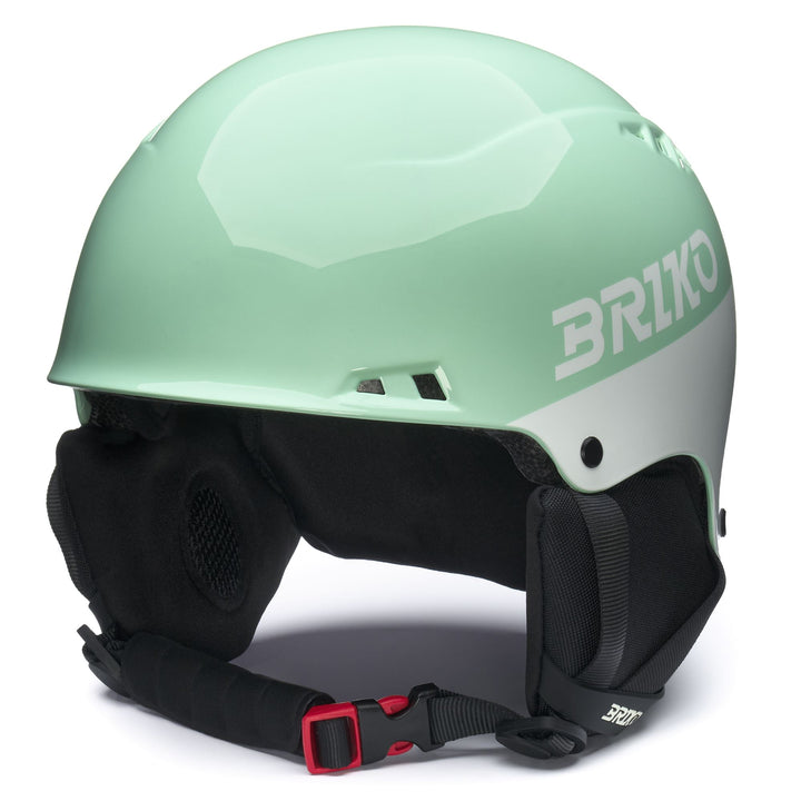 Unisex Green and White Ski Helmet for Freeskier with Antibacterial Treatment 1