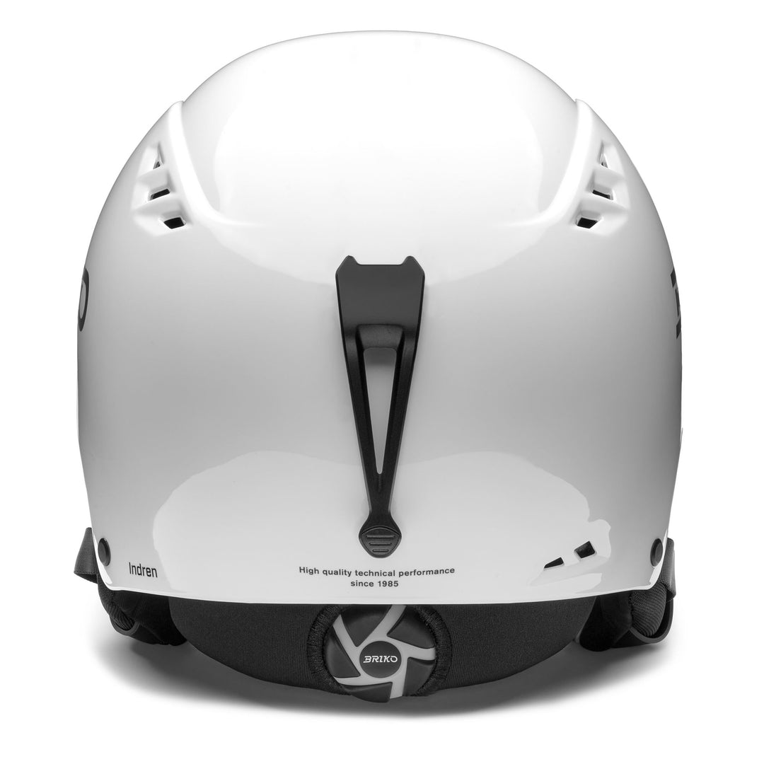 Casque de ski blanc unisexe avec traitement antibactérien et ajustement réglable main
