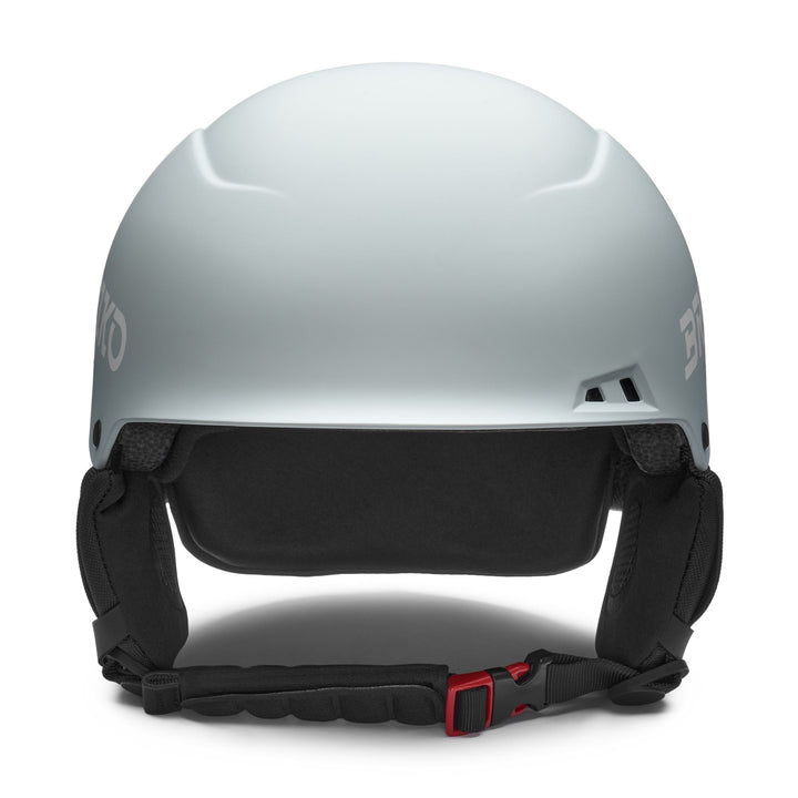 Casque de ski unisexe gris et blanc pour le freeski avec coussinets d'oreille amovibles 3