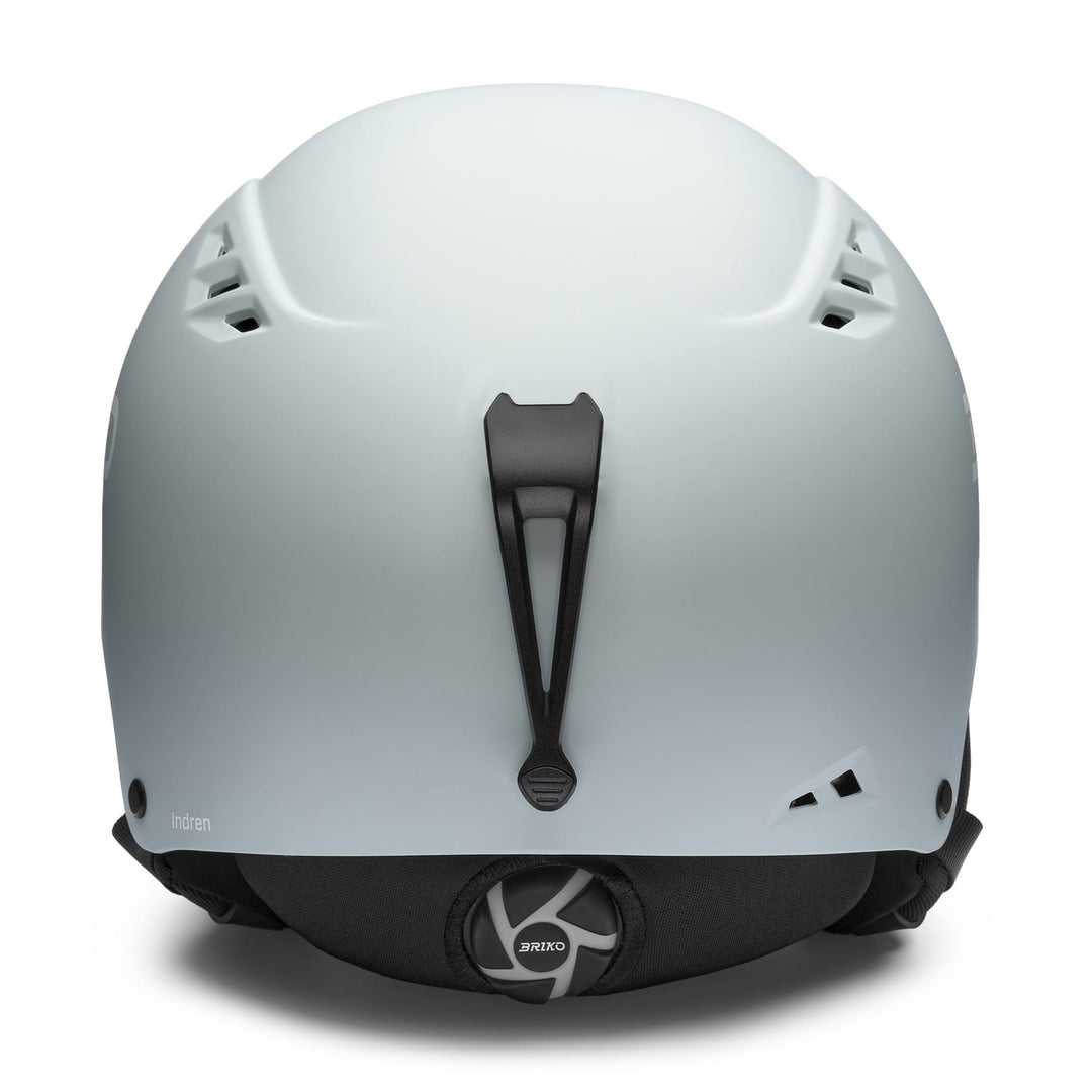 Casque de ski unisexe gris et blanc pour le freeski avec coussinets d'oreille amovibles main