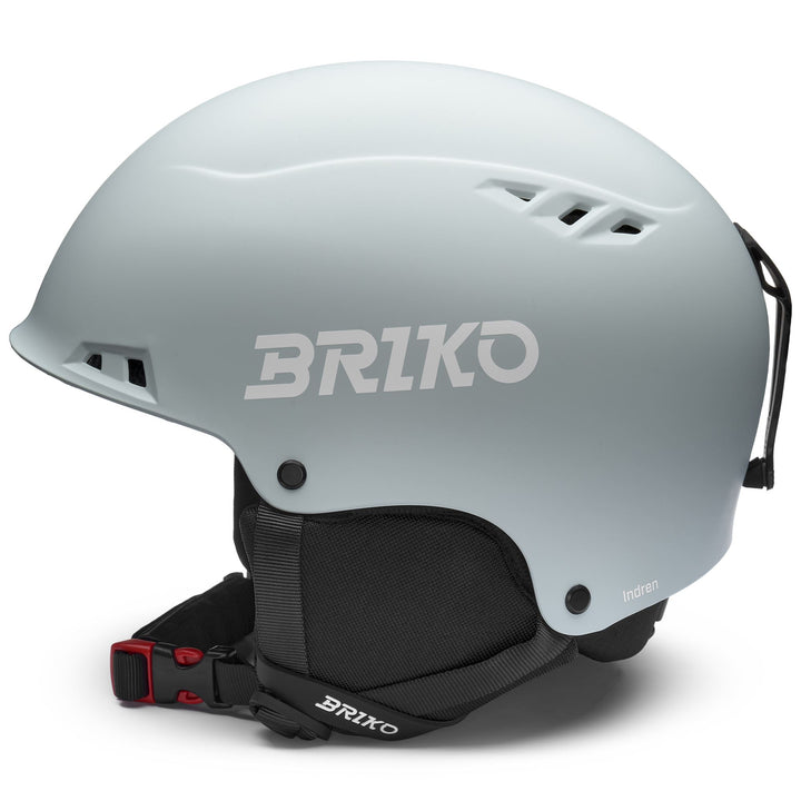 Unisex Grey and White Ski Helmet for Freeskiing with Removable Ear Pads 2