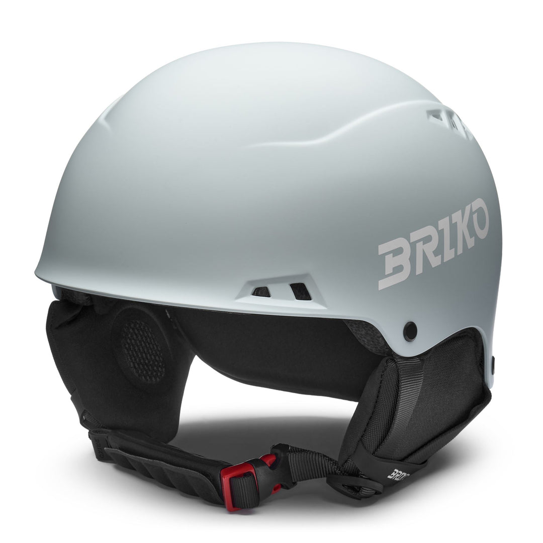 Unisex Grey and White Ski Helmet for Freeskiing with Removable Ear Pads 01