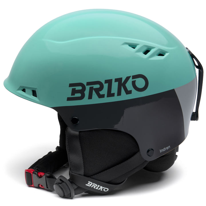 Unisex Aqua and Grey Ski Helmet for Freeskier with Antibacterial Treatment 2