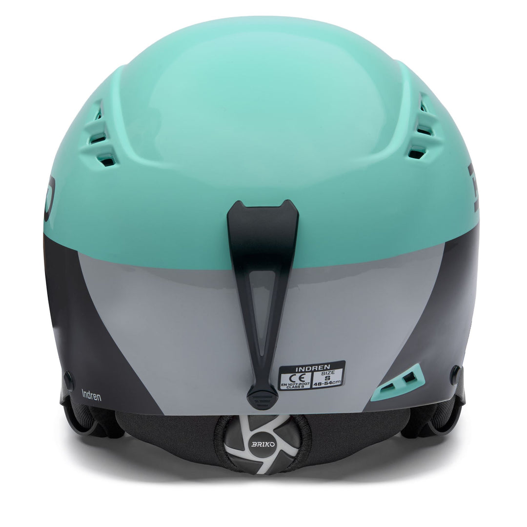 Unisex Aqua and Grey Ski Helmet for Freeskier with Antibacterial Treatment main