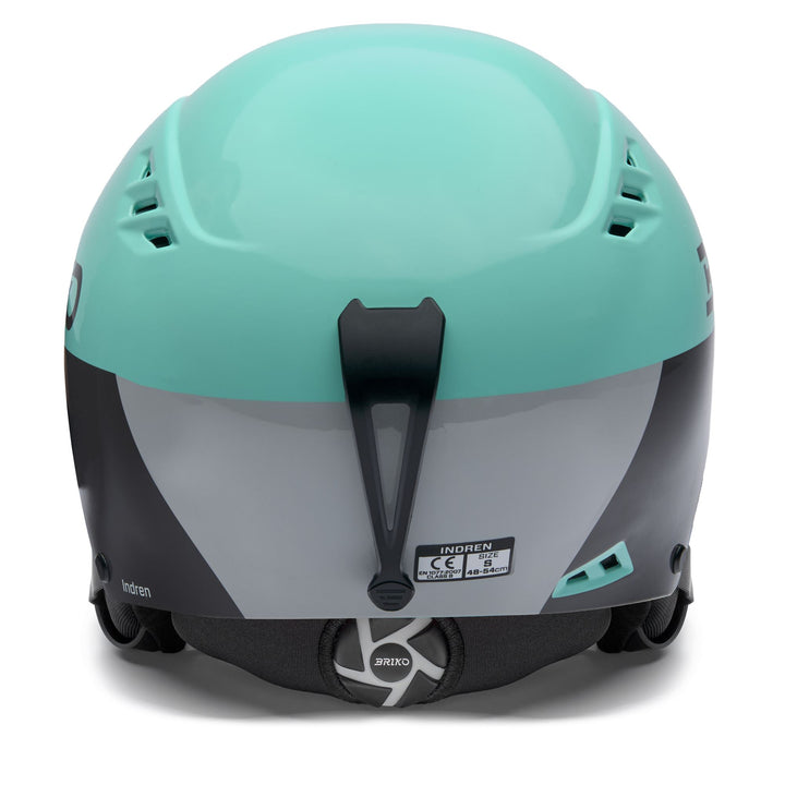 Unisex Aqua and Grey Ski Helmet for Freeskier with Antibacterial Treatment 4
