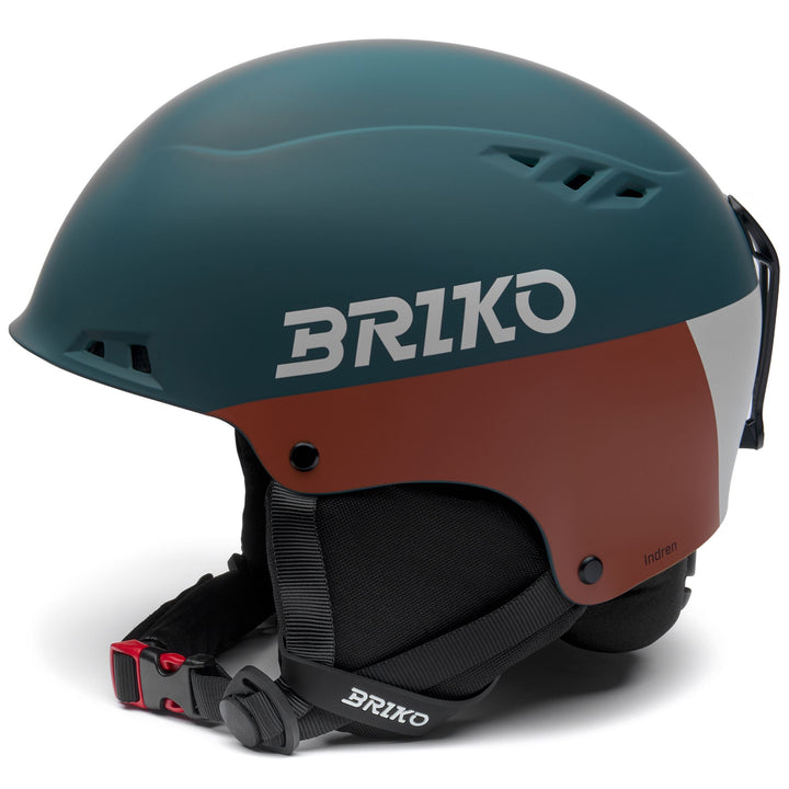 Unisex Green and Gray Ski Helmet for Freeskiing with Removable Ear Pads 2