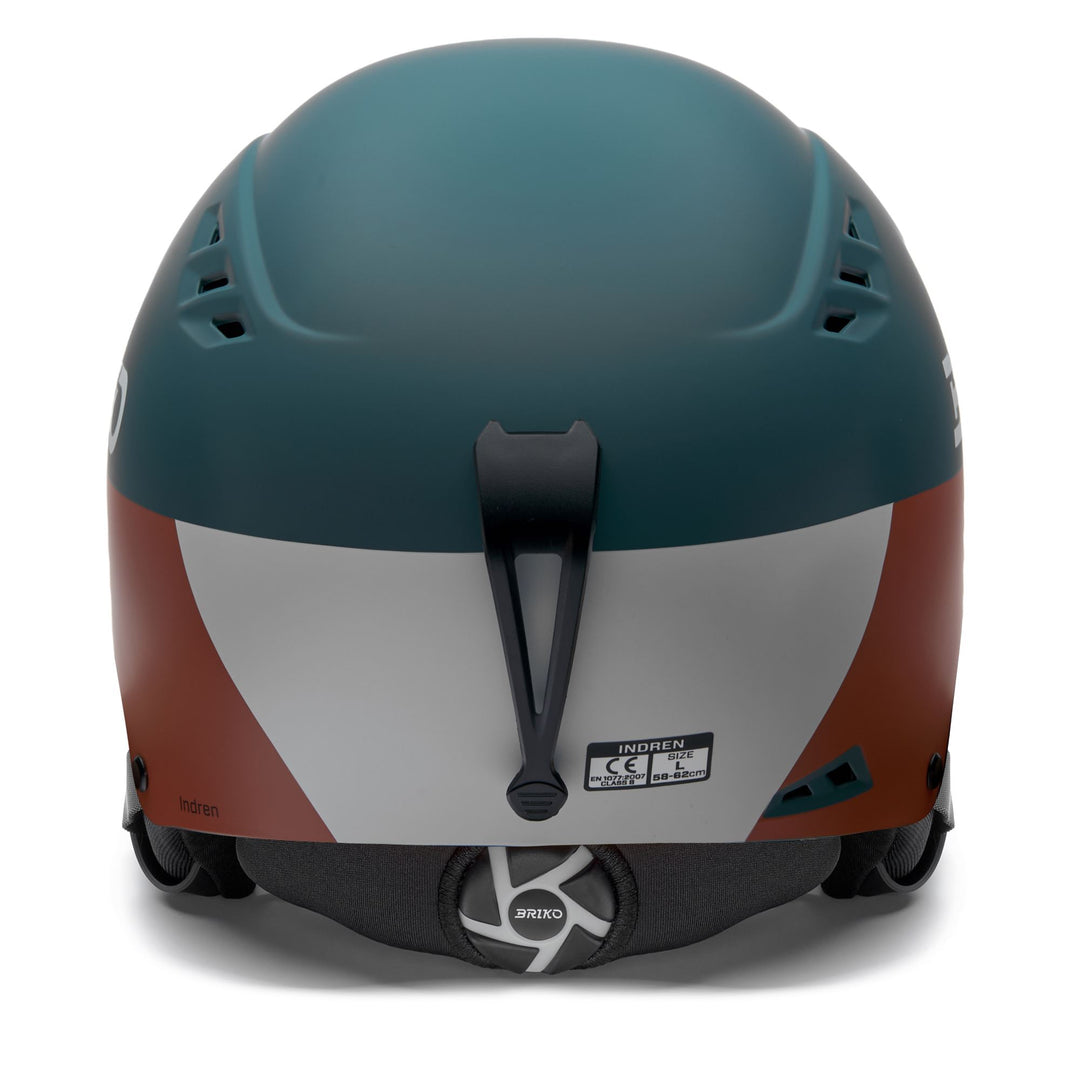 Unisex Green and Gray Ski Helmet for Freeskiing with Removable Ear Pads main