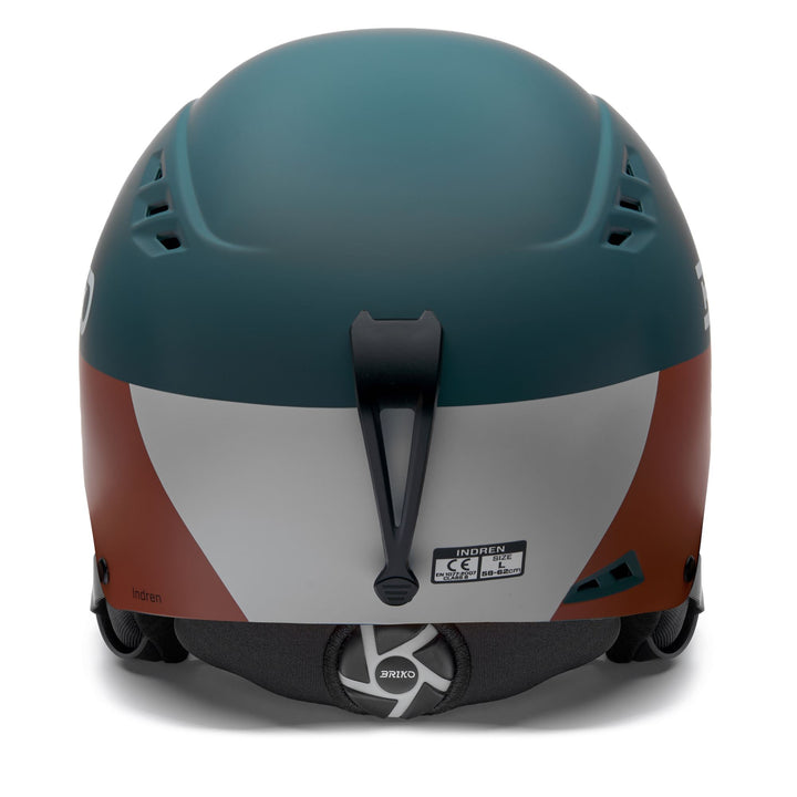 Unisex Green and Gray Ski Helmet for Freeskiing with Removable Ear Pads 4