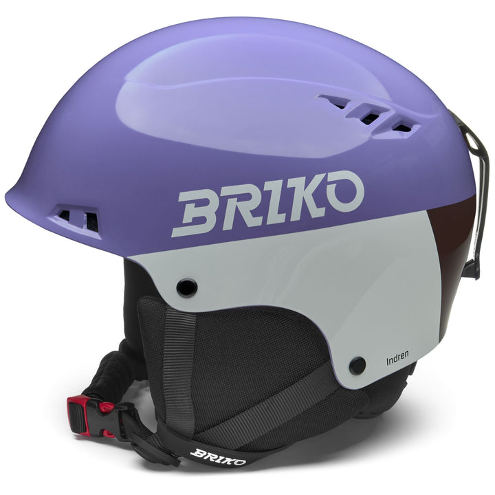 Unisex Lilac and Gray Ski Helmet for Freeskiing with Removable Ear Pads 2