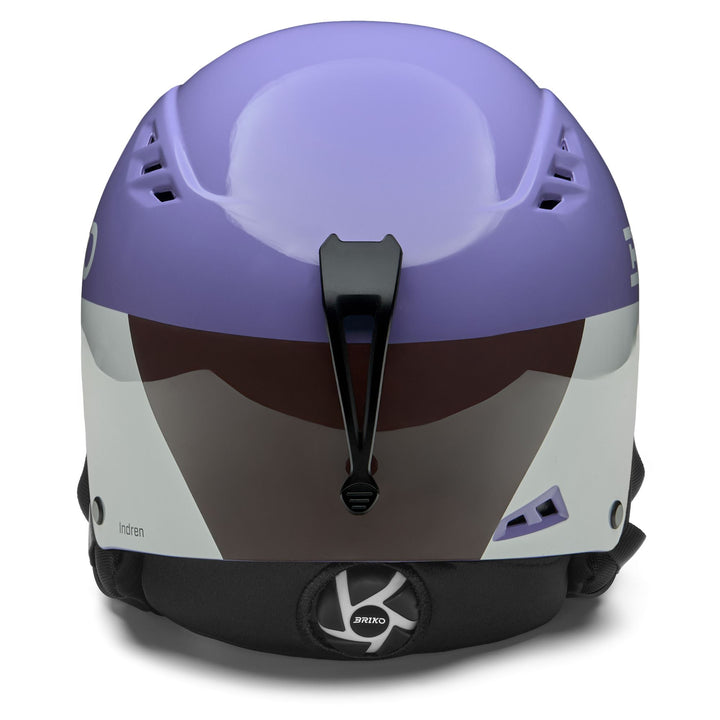 Unisex Lilac and Gray Ski Helmet for Freeskiing with Removable Ear Pads 4