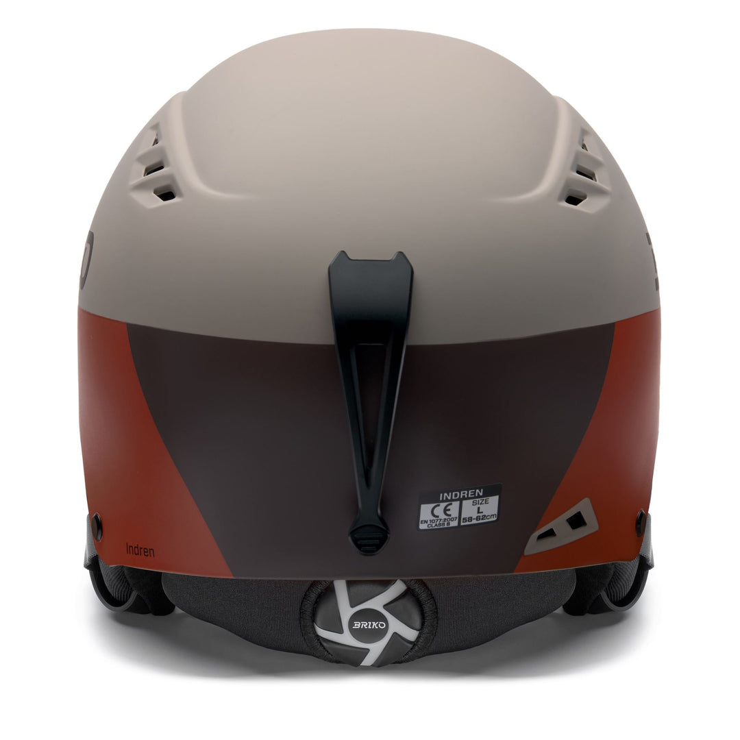 Unisex Beige and Brown Freeskier Helmet with Removable Ear Pads main