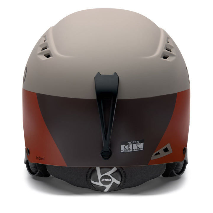 Unisex Beige and Brown Freeskier Helmet with Removable Ear Pads 4