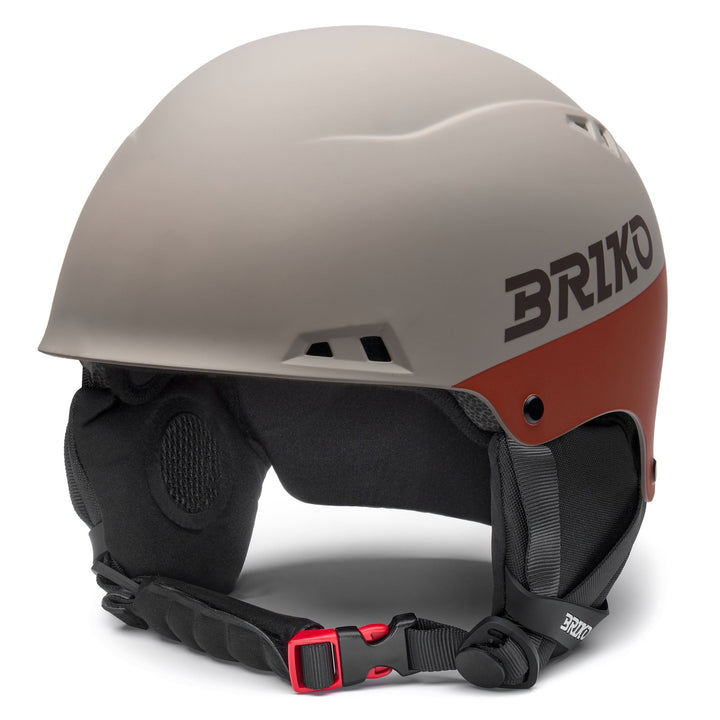 Unisex Beige and Brown Freeskier Helmet with Removable Ear Pads 1