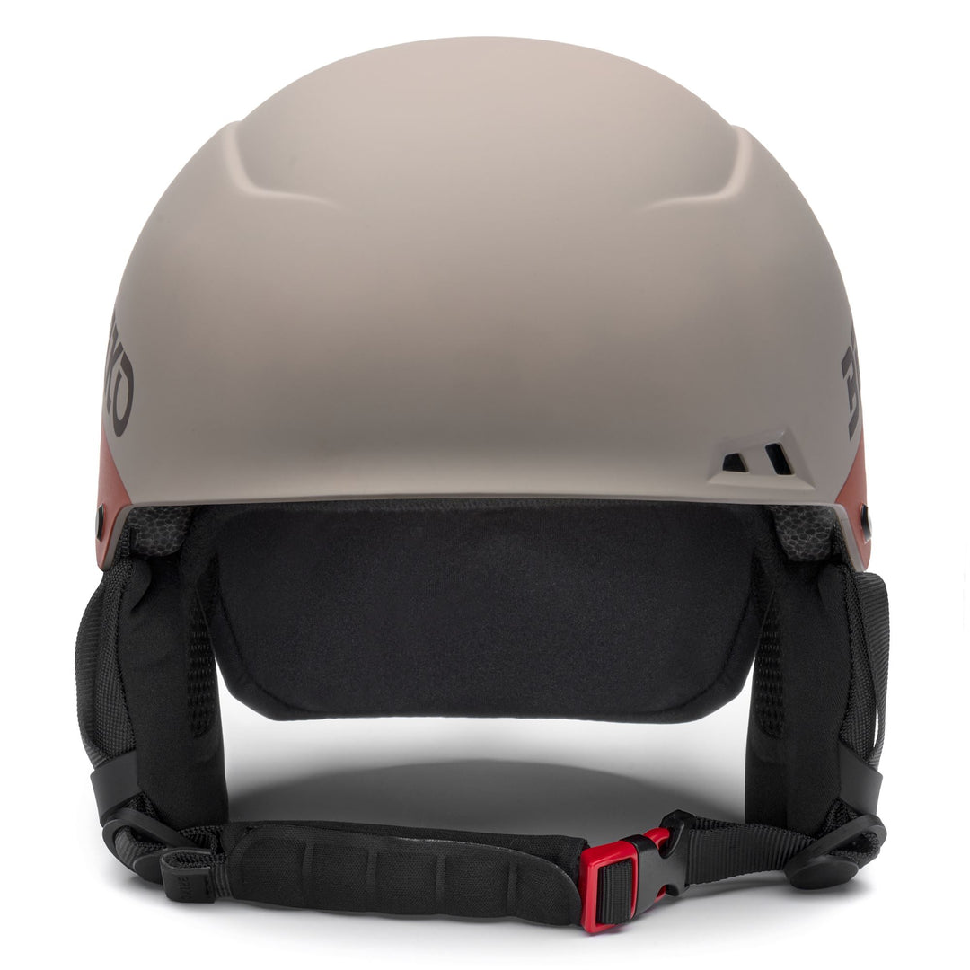 Unisex Beige and Brown Freeskier Helmet with Removable Ear Pads main
