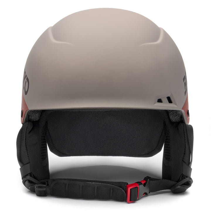 Unisex Beige and Brown Freeskier Helmet with Removable Ear Pads 3