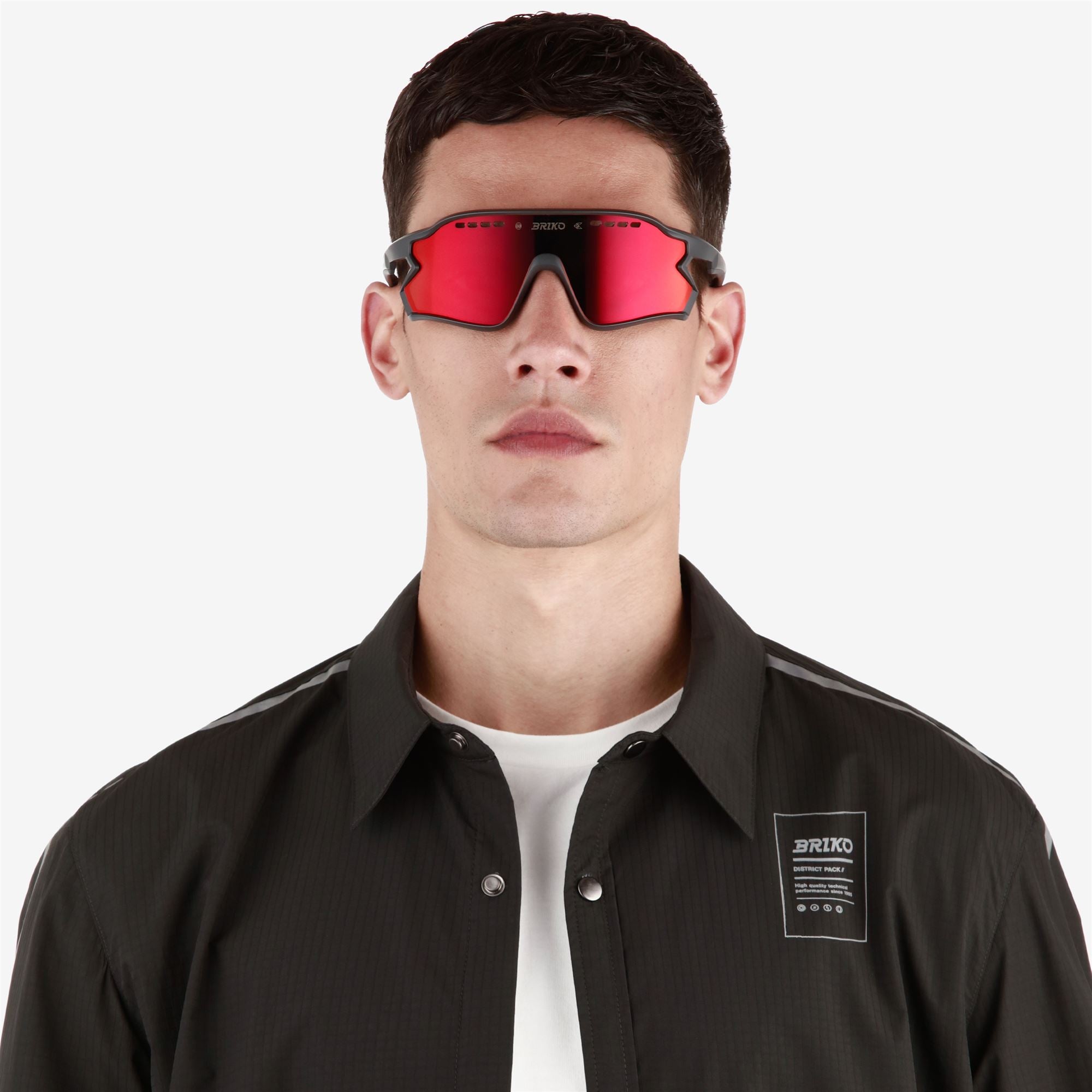 Unisex Grey Sport Sunglasses for Running and Cycling | Briko