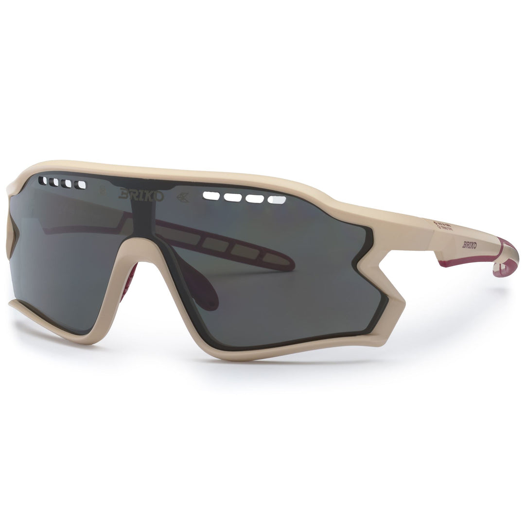 Lunettes de soleil de sport beiges unisexes pour la course à pied et le cyclisme main