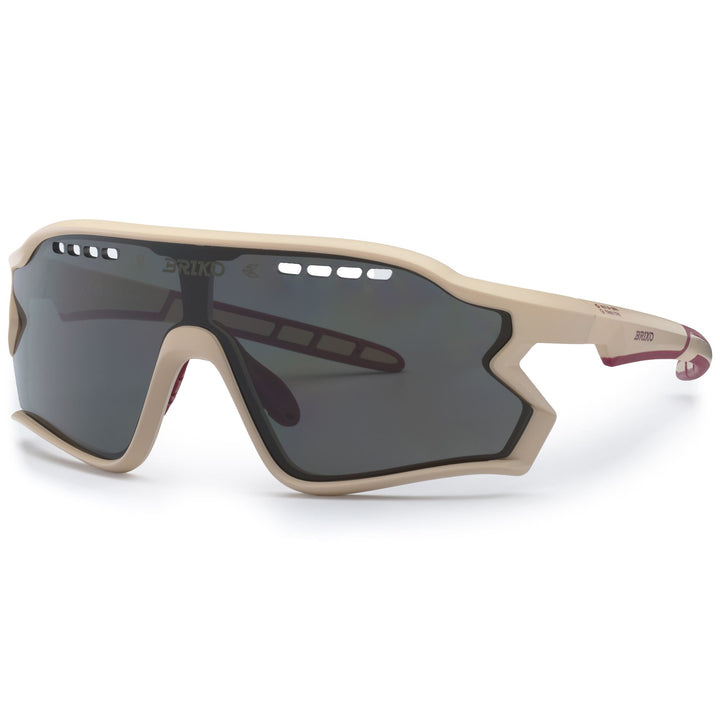 Lunettes de soleil de sport beiges unisexes pour la course à pied et le cyclisme 3
