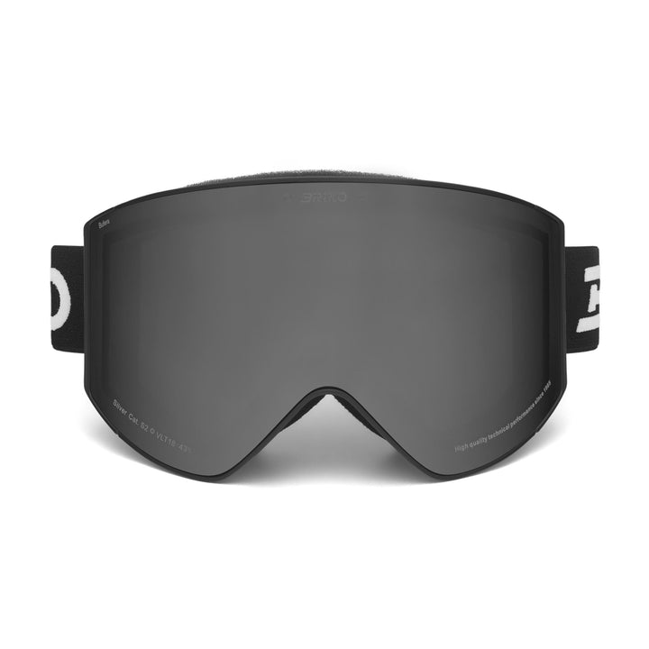 Maschera da sci neri per bambini con trattamento antiappannamento e protezione UV. 1