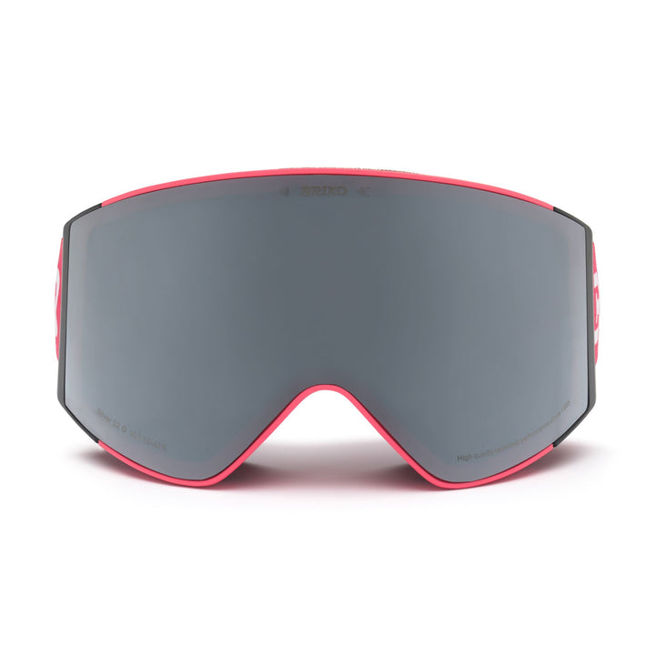 Maschera da sci rossa per bambini con protezione antiappannamento e UV 1
