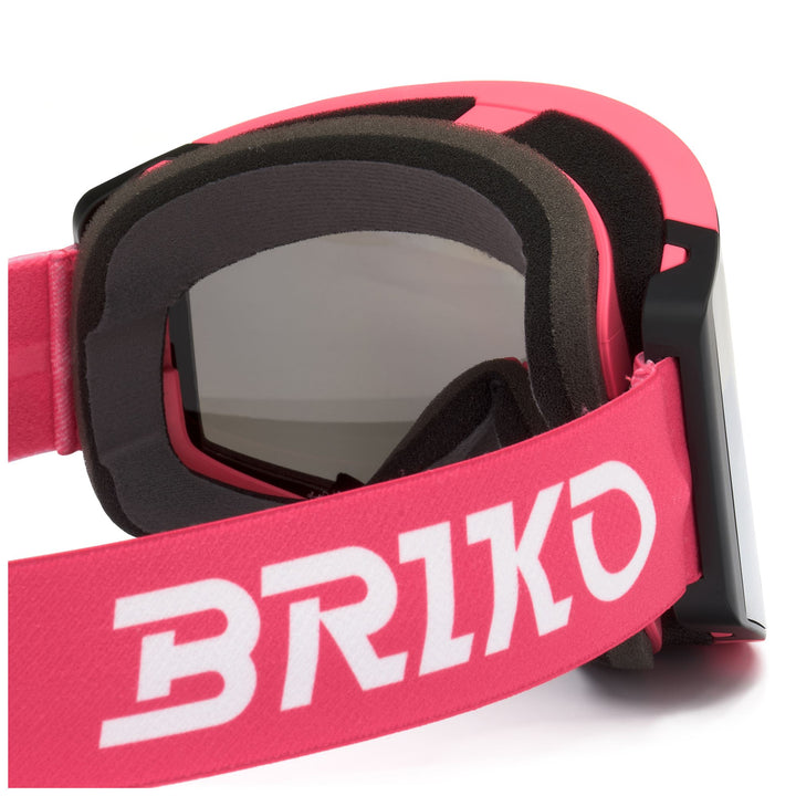 Lunettes de ski rouges pour enfants avec protection antibuée et UV 4