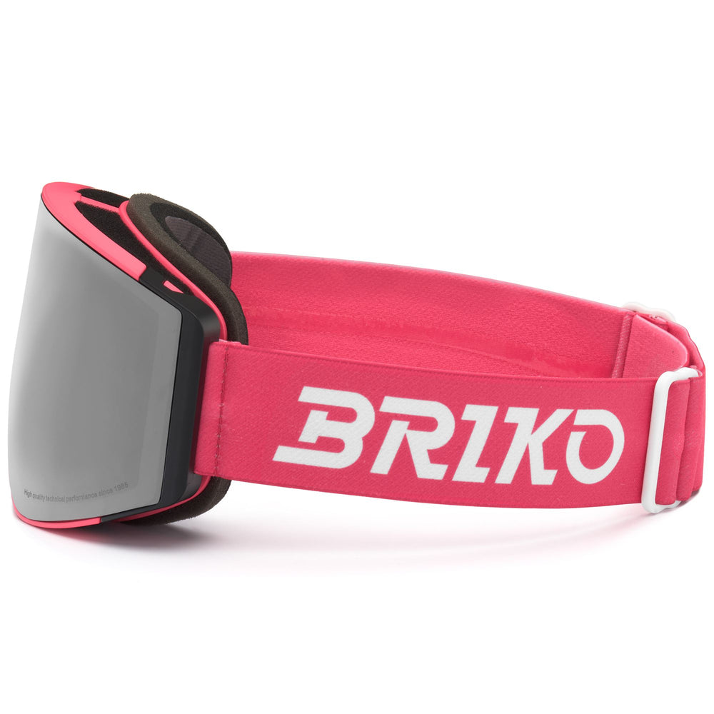 Occhiali da sci rossi per bambini con protezione antiappannamento e UV 02