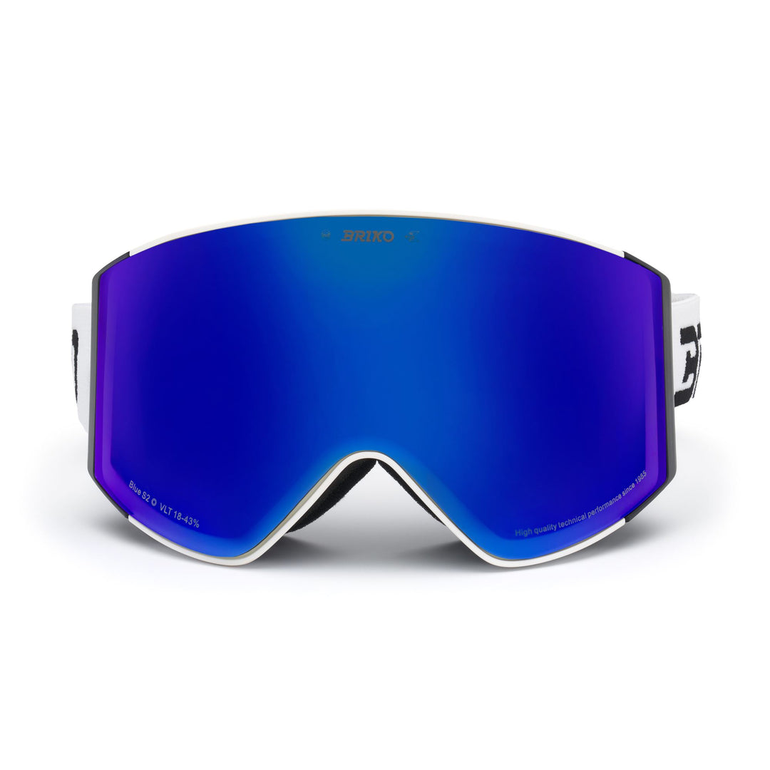 Maschera da sci bianca per bambini con protezione antiappannamento e UV 01