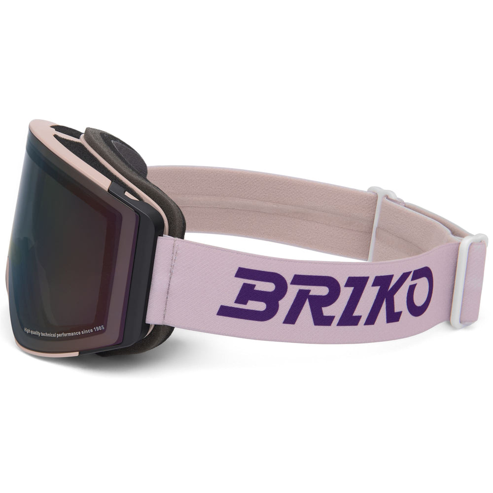 Beige Kid's Ski Goggles with Anti-Fog and UV Protection 02