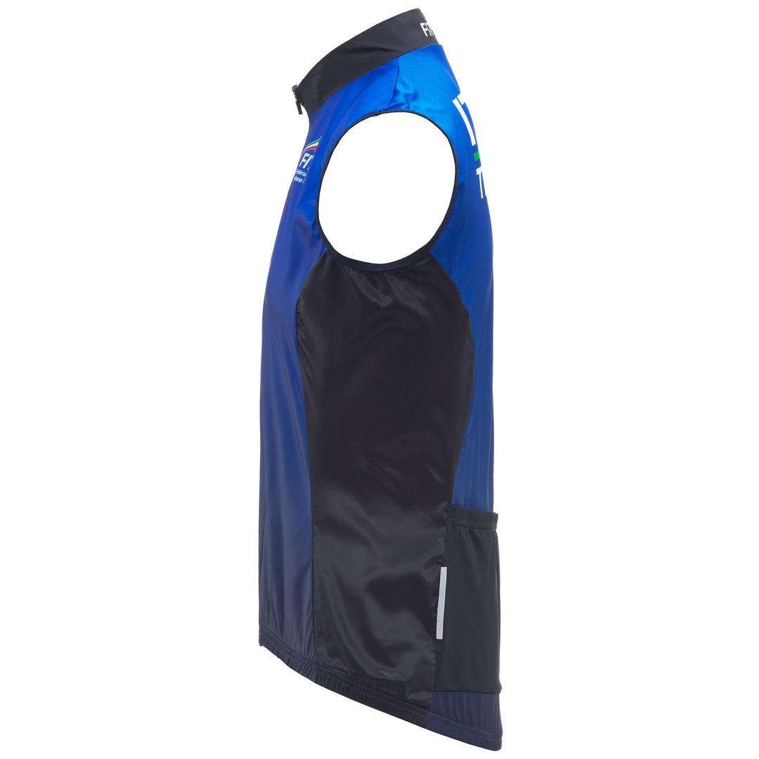 Gilet de triathlon unisexe bleu imperméable main